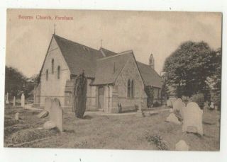 Farnham Bourne Church Surrey Pre 1914 Vintage Postcard Inge 329c