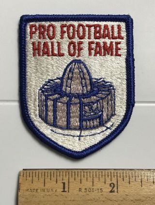 Professional Pro Football Hall Of Fame Canton Ohio Oh Nfl Souvenir Patch Badge
