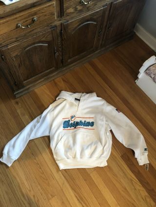 Miami Dolphins Vintage Starter Brand Hoodie Size Large