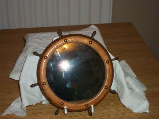 Vintage Mirror Ships Wheel Design Shape,  West Country Product