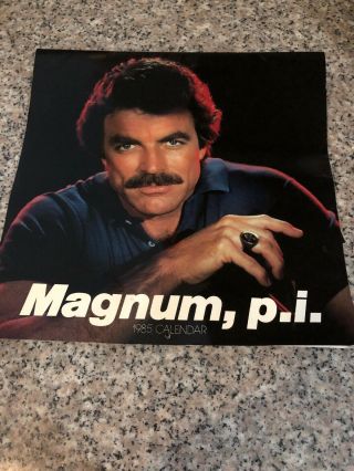 Vintage Magnum P.  I Pi 1985 Calendar (12)