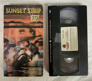 Rare Vhs Tape Vintage 1986 Sunset Strip Action Crime Drama Oop Tom Eglin