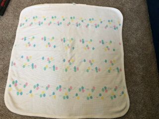 Vintage J.  E.  Morgan Balloon Blanket 100 Cotton With Tags (flaw)