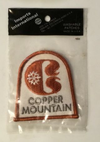 Vintage Copper Mountain Ski Resort Colorado Embroidered Souvenir Patch (348)