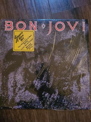 Bon Jovi - Slippery When Wet Lp - Mercury Vg Vinyl 1986 Vintage