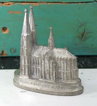 Dom Zu Koln Erbaut Church 1248 - 1880 Cologne Germany Vintage Cast Metal Souvenir