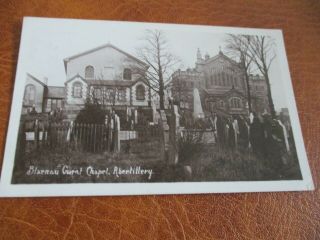 Blaenau Gwent Chapel,  Abertillery,  Vintage Real Photographic Postcard
