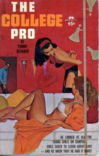 Vpb - 389 Vintage Pulp Paperback The College Pro Tommy Bernard 1965