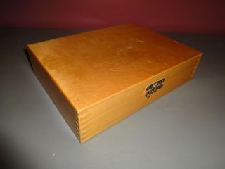 Vintage Rowi Wooden Dovetail Storage Case Box Photo Slides 35mm Capacity 100