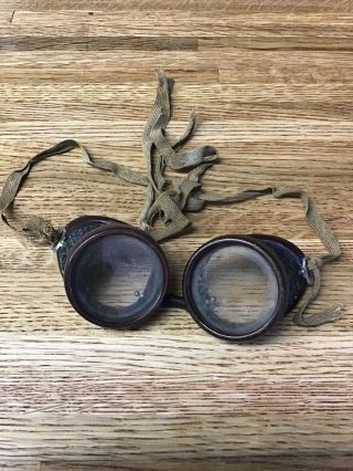 Vintage Rare Duraweld Steampunk Welding Madmax Goggles Made Usa Cc4 - 2