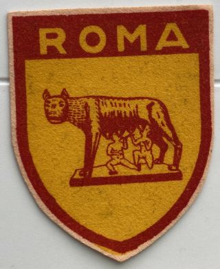 Roma Rome Capitoline Wolf Romulus Remus Italian Souvenir Printed Fabric Patch 2