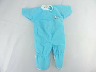 Vintage 1958 Snoopy Plush Blue One Piece Pajama Outfit United Features