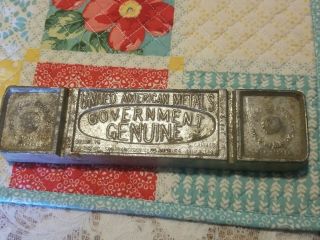 Vintage Syracuse Babbitt Smelting United American Metals Government Lead