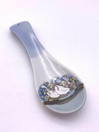 Vintage Ceramic Duck Spoon Rest