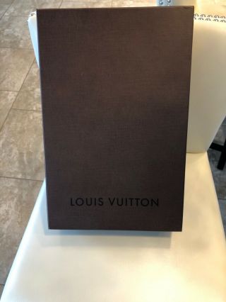 Vintage Louis Vuitton Gift Box Brown Empty Dustbag Organizer 16x10.  6x3