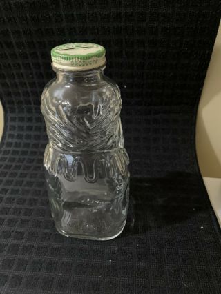 Vintage - Grapette Syrup Soda - Figural Glass Clown Bottle Bank with Cap Lid. 2