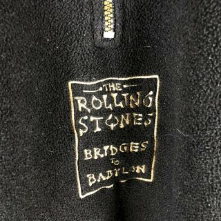 Vintage 90s 1997 Rolling Stones Fleece Pullover Jacket Bridge To Babylon Tour XL 3