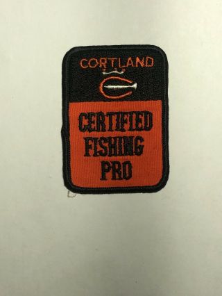 Vintage Cortland Fishing Line Spool Certified Fishing Pro Patch