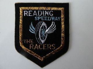 Reading Speedway Vintage Cloth Patch Badge Measures 9.  4cm X 7.  7cm 4 Grams