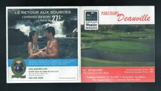 2 Vintage Cards & Brochure Club De Golf Venise Magog,  Deauville Course,  Quebec