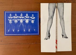 Vintage Program And Ad Card From Crazy Horse Saloon In Paris Ca1967 Burlesque
