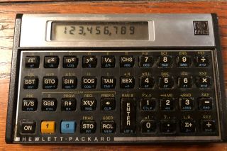 Hewlett Packard Hp 11c Vintage Scientific Calculator Made In Usa.  Batteries