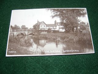 Vintage Postcard Coggeshall Village Bridge River Houses Braintree Rp