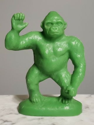 Vintage 1960s Mold A Rama Wax Souvenir Zoo Green Gorilla Ape