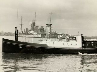 Vintage Pc Size Photographic Image British Vice Admirals Barge April 1934