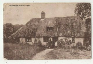 Frimley Green Old Cottage Surrey 22 Dec 1913 Vintage Postcard 330c