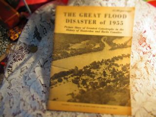 Vtg Book " The Great Flood Diaster Of 1955 Of Hunterdon & Bucks Counties 58 Pages