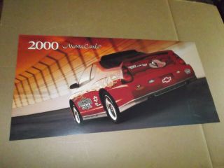 Vintage 2000 Monte Carlo Brickyard 400 Pace Car Poster Jon Moss Owned Very Thick