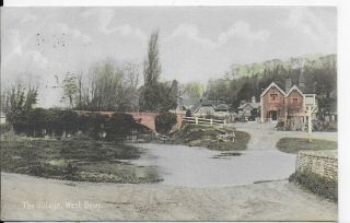 Early Vintage Postcard,  The Village,  West Dean,  Salisbury,  Wiltshire,  1907
