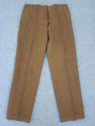 Rare 1930s Ccc Civilian Conservation Corps Od Wool Uniform Trousers Ecw Id 