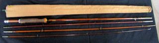 Vintage South Bend 8 1/2 Foot Split Bamboo Fly Rod No.  359 In Tube With Rod Bag