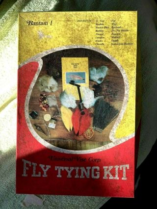 Vintage Beginner’s Fly Fish Tying Kit Previously Owned
