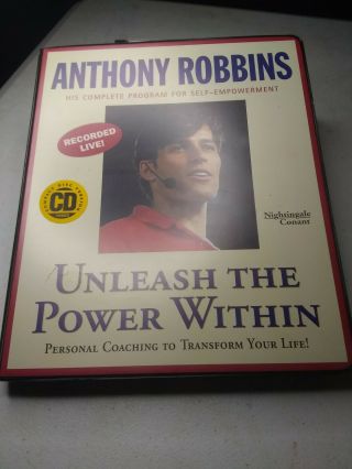 Anthony Robbins Unleash The Power Within 6 Cd Set With Guidebook Vintage Euc