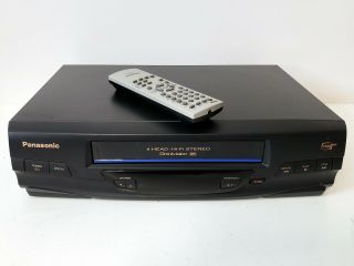 Vintage Hifi Vhs Video Cassette Recorder Player Vcr Panasonic Pv - V4520