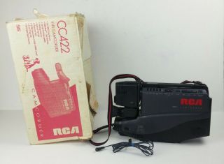 Rca Camcorder Dsp3 Vhs Model Cc422 Vintage Black Handheld Not