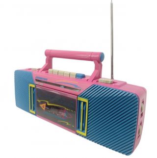 Soundesign Pink & Blue Am - Fm Stereo Radio Cassette 4620hpk Color Tunes Vintage