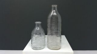 2 Vintage Phenix Glass Baby / Nursing Bottle,  1 - 4oz And 1 - 8oz
