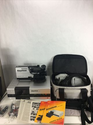 Vintage Kodak Series Kodavision 2400 Camera W/cradle Remote Manuals Exc Complete
