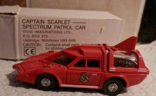Vintage Boxed Captain Scarlet Spectrum Patrol Car - Kelloggs Send Away Offer.