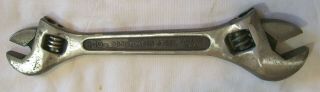 Vintage Crescent Tool Co.  8 - 10 " Double Ended Adjustable Wrench Jamestown N.  Y.