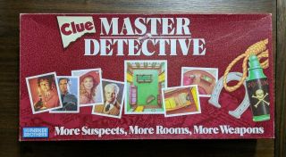 Vintage 1988 Clue Master Detective Board Game Parker Brothers