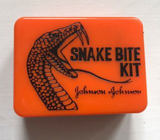 Vintage Venom Rattle Snake Bite Kit First Aid Medicine Medical Hiking Hunting
