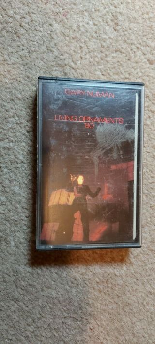 VINTAGE COLLECTABLE MUSIC CASSETTE TAPE.  GARY NEWMAN LIVING ORNAMENTS 80 2