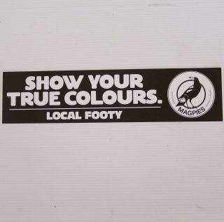 Vintage Magpies Port Adelaide Football Club Sa Sanfl True Colours Promo Sticker