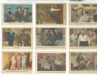Vintage 1959 3 Three Stooges Collector Cards 21 Of Them (paypal Only)