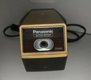 Vintage Panasonic Electric Pencil Sharpener Kp - 100n With Auto Stop Pana -